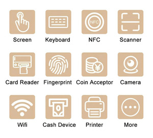 Đa chức năng 15.6 inch tự phục vụ POS Tiền Giấy thanh toán tiền mặt kiosk đồng xu chấp nhận thẻ tín dụng QR đọc mã thu ngân máy - Product Image 4