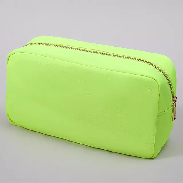 Fluorescent yellow nylon bag