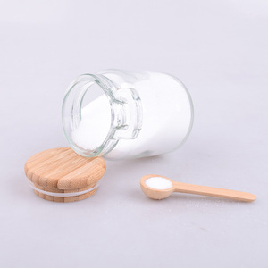 <span class=keywords><strong>4Oz</strong></span> Glass Spice Bath Lọ Muối Canister Set Với Nút Chai Nắp Và Muỗng Gỗ Cho Nhà Bếp - Product Image 3