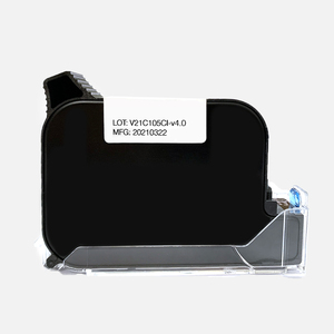 12.7mm White Online Packing Code <strong>Coding</strong> <strong>Machine</strong> Thermal <strong>Jet</strong> White Refilled Black <strong>Ink</strong> Cartridge for Handheld Inkjet Printer H-P45 - Product Image 2