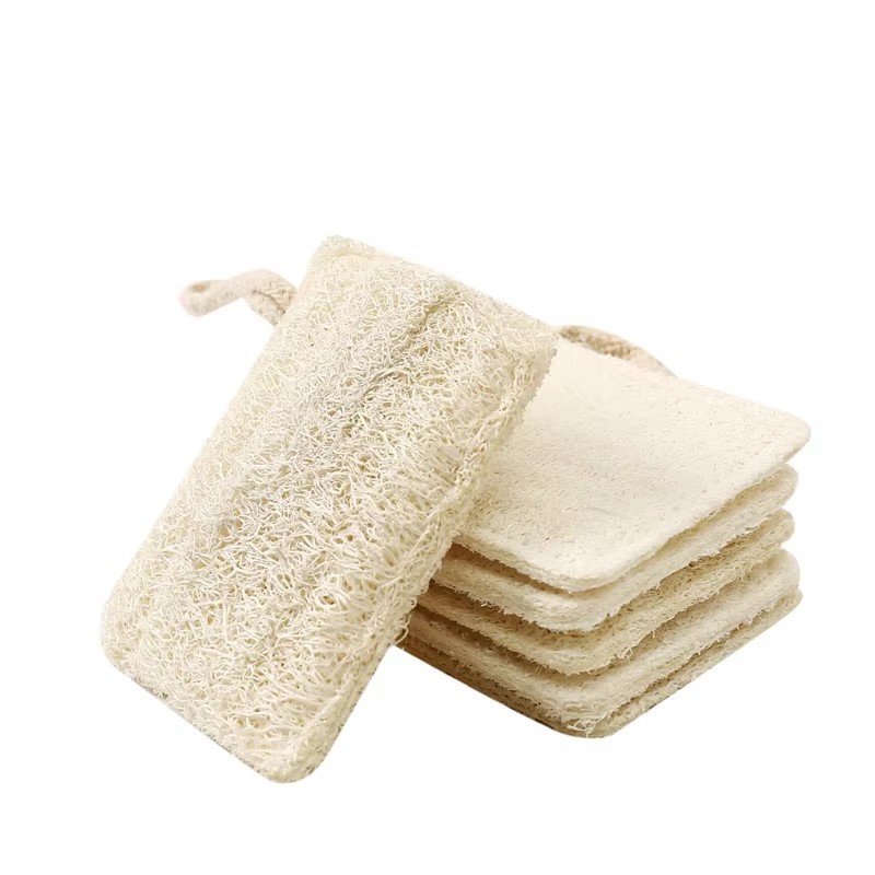 Tampon de luffa blanc 7*11cm