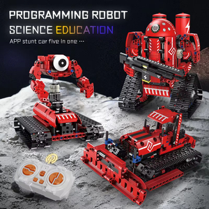Großhandel Fabrik Oem Puzzle Spiel Home Vorschule Baby Roboter Stem Kit Kinder Diy Programmierung Lernspiel zeug Baustein Sets - Product Image 3