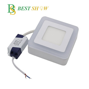 Iki renk çift renk çift renk 3 + 3w 6 + 3w yüzey led monte panel lamba 6w 9w 16w 24w - Product Image 4