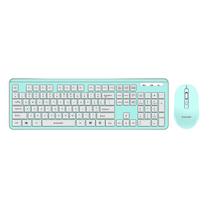 Teclado de tamaño completo de fábrica, inalámbrico, ergonómico, para ordenador, oficina, and Play Plug, combinación de teclado y ratón inalámbricos de 2,4 Ghz - Product Image 4