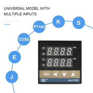 REX-C100 Intelligent PID <strong>Temperature</strong> <strong>Controller</strong> 220V Type <strong>K</strong> or Multiple Input Relay or SSR <strong>Output</strong> Digital Display Thermostats - Product Image 4