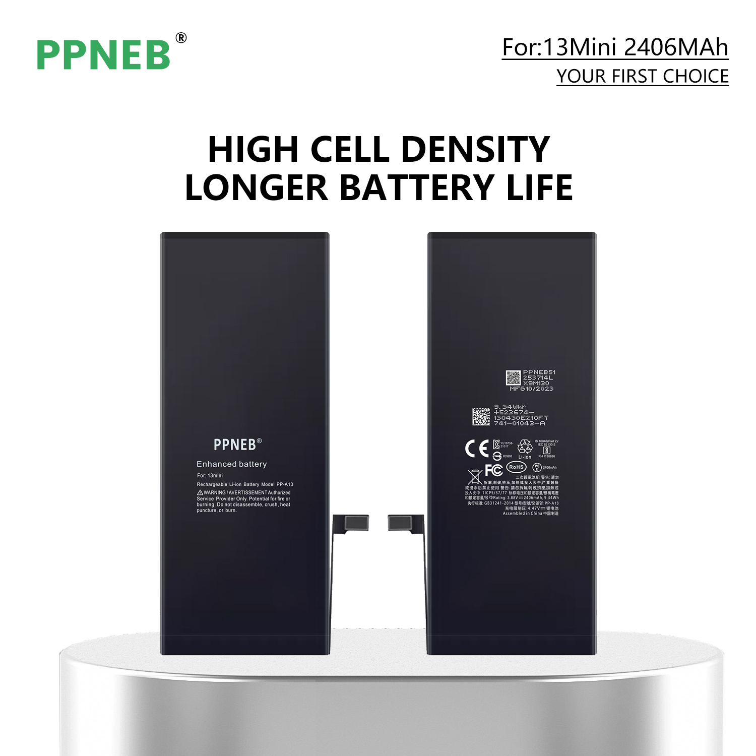 For iPhone 13mini 2350mAh