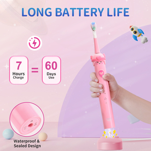 Jtf แปรงสีฟันไฟฟ้าสำหรับเด็กแบบชาร์จอัตโนมัติน่ารักสำหรับเด็กยุโรป - Product Image 5