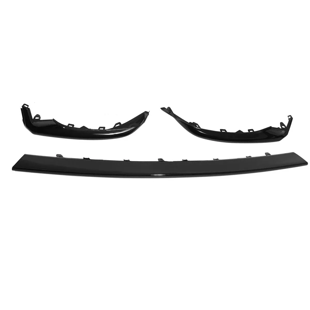 3pcs Glossy Black