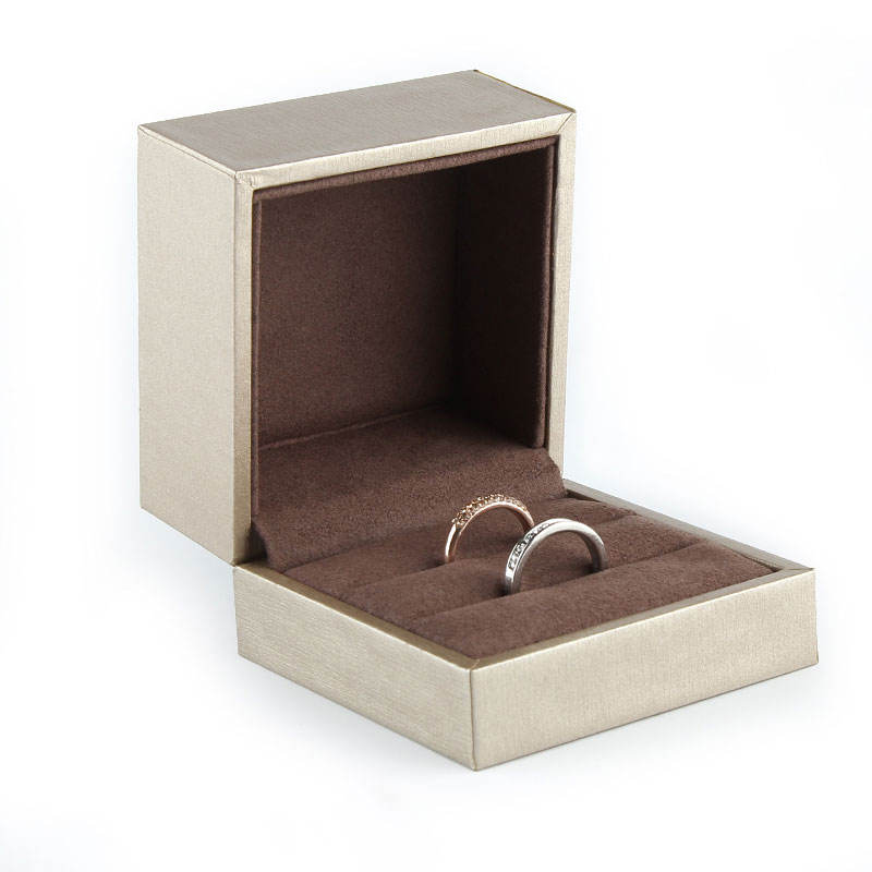 Gray wedding ring box