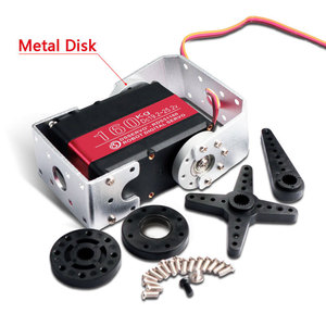 Stainless Gear Metal Digital <strong>Servo</strong> 160kg High Torque Dual Shafts Axis IP67 Waterproof Motor for Arduino <strong>1</strong>/<strong>5</strong> Scale RC Baja Car