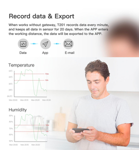 Sigmawit-Sensor de humedad y temperatura Sensorpro/ Tuya App, sin pantalla para medidor de temperatura y humedad, termómetro doméstico - Product Image 5