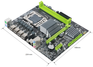 Intel X58 serie LGA1366 Dual Channel DDR3 scheda madre di gioco M-ATX con interfaccia del disco rigido SATA per Desktop nuovo - Product Image 3