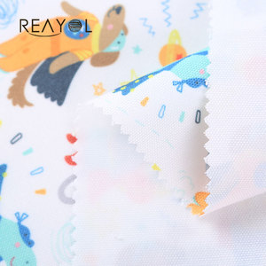 批发帆布面料100涤纶材料印花面料服装透气涤纶面料 - Product Image 3