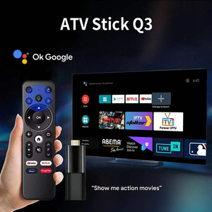 2023 nuovo Q3 ATV tv stick fuoco 4k con telecomando vocale Android 10 Tv Box max dispositivo di streaming 2.4/5.8G wifi android tv stick - Product Image 2