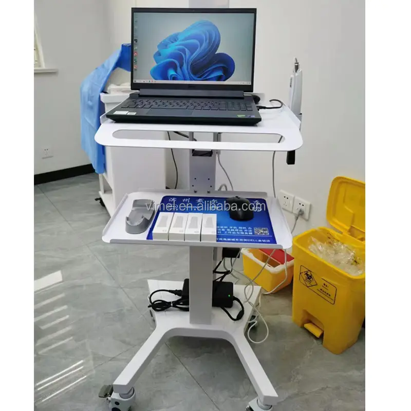 Cart Scanner dentale per uso medico per Scanner intraorale carrello porta attrezzi con supporto vassoio Hoder postazione di lavoro Mobile