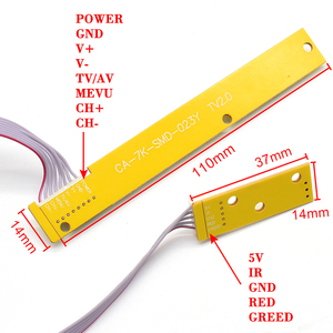 液晶电视主板通用7键键盘板，符合红外7K V59 V56键盘 - Product Image 2