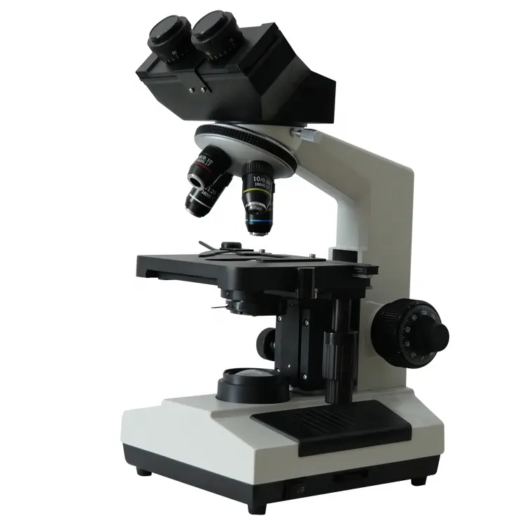 Microscopio de esperma de sangre profesional con fuente de luz LED, detector de microscopio biológico binocular, 2, 2