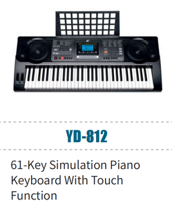 YD-812 61 клавиши моделирования фортепианной клавиатуры с сенсорной функцией - Product Image 2