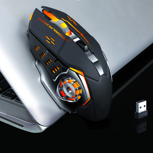 Ricevitore Nano Usb 2.4G 2000dpi ergonomia 3D gioco Wireless Souris De Jeu Sans cle Sem Fio Gamer Mouse per Computer RGB - Product Image 1