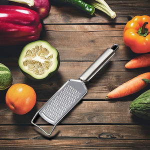 Pro Grade Stainless Steel Handheld Fine <strong>Zester</strong> &amp; Cheese Grater for Home <strong>Use</strong> on Vegetables &amp; Lemons - Product Image 1
