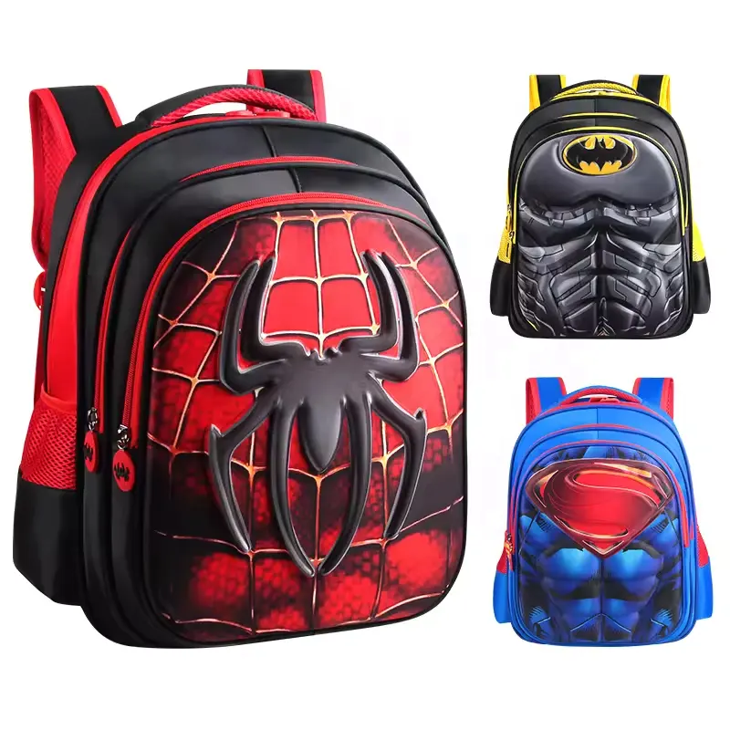 Cool 3D niños mochilas escolares para niños mochila de dibujos animados para adolescentes bolsas de libros