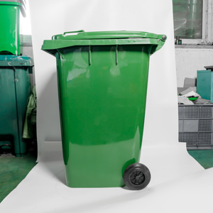 Contenedor de reciclaje de 360L, cubo de basura, cubo de basura para exteriores, cubo de basura con Pedal, Cubo de clasificación de basura Rectangular