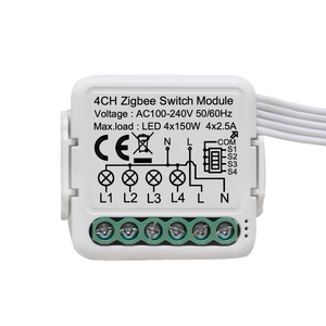 Smart Switch 4 Gang <strong>Zigbee</strong> Relay 220v Module for Home Automation Solution - Product Image 1
