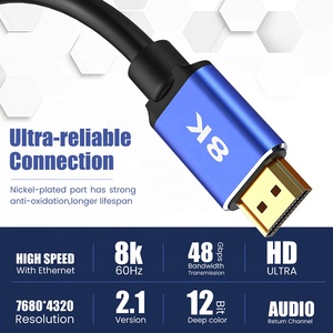 Xput Ultra High-Speed 4K 120Hz 8K 60Hz 3D HDR 48Gbps 8K <strong>HDMI</strong> 2.1 Version Cable <strong>HDMI</strong> Cable for <strong>Computer</strong> Monitor - Product Image 2