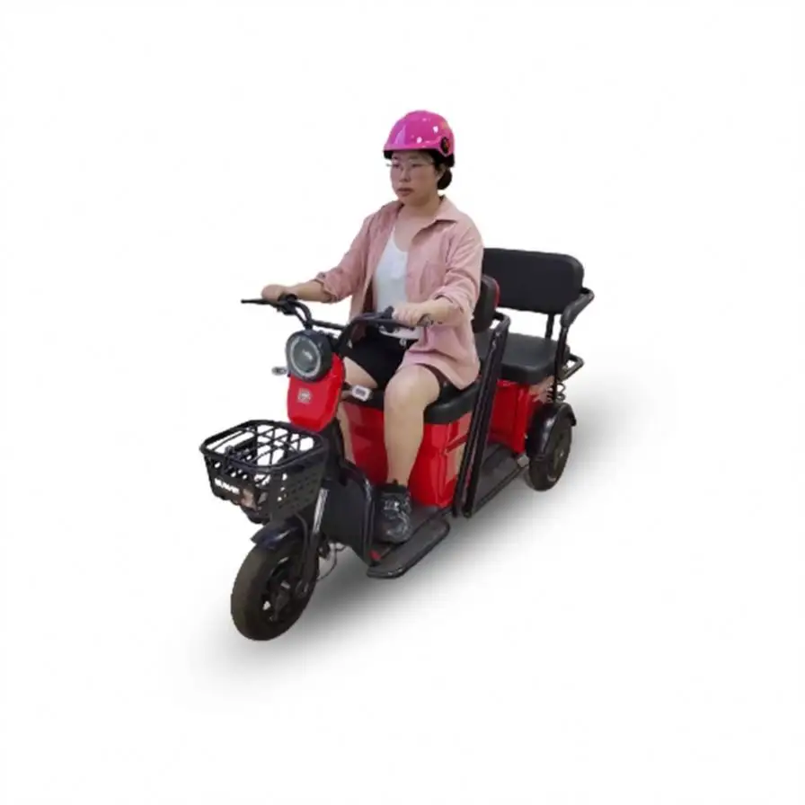 Elegant Steel Hub Electric Trike For Elderly People 3 Wheel Passenger Motor Tricycle