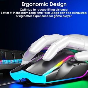 SAMAミニマウスRGBゲーミングマウス軽量デザイン光学センサーゲームマウス - Product Image 6