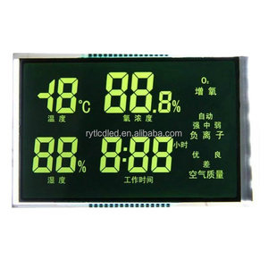 Benutzer definiertes Segment LCD-Anzeige Günstiger Preis HTN-Segment Displays Bildschirm Htn lcd 7 Monochrome Segment LCD-Anzeige modul