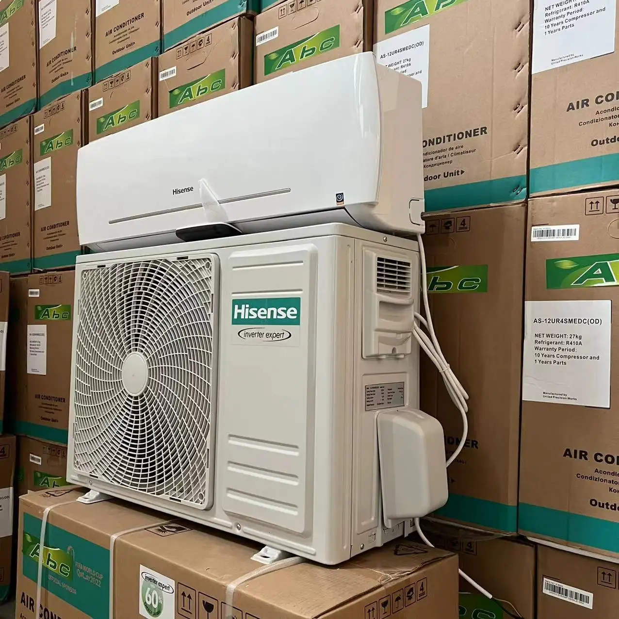 Hisense Midea TCL Daikin 1hp air conditioners of split type aircon air conditioning system 9000btu gas R410a R32 EURO 220v
