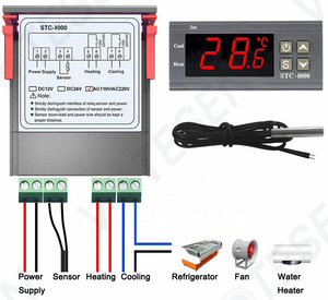 STC1000 Thermostat <strong>Control</strong> Switch 2 Relay Output and NTC 10K Thermistor <strong>Sensors</strong> Digital <strong>Temperature</strong> Probe 24V - Product Image 6