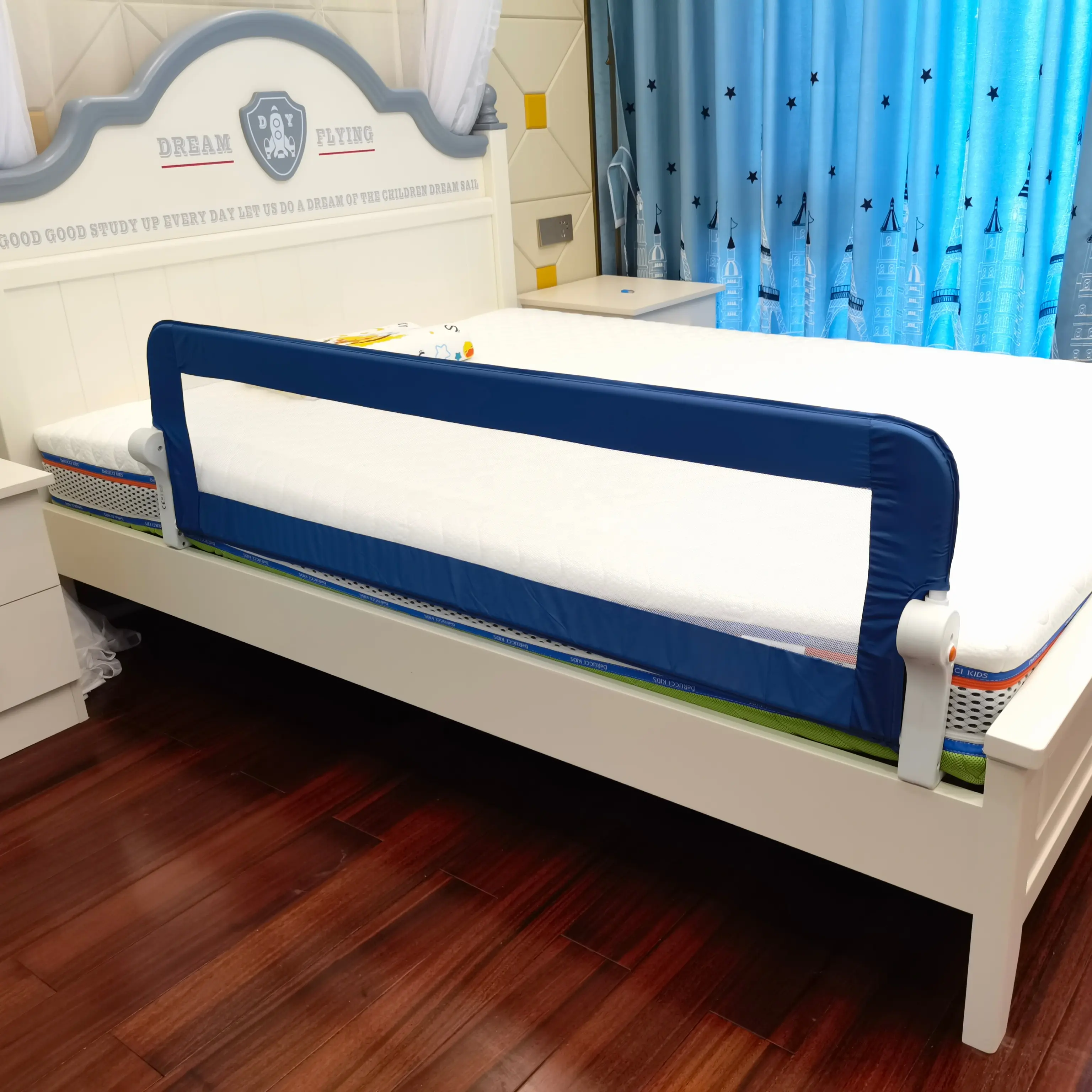 Barrière de lit de bébé pliante 120cm produits de sécurité pour bébé bébé clôture de lit de bébé