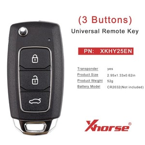 XHORSE XKA620EN for <strong>Audi</strong> A6L 2nd Generation Smart <strong>Key</strong> 3 Buttons Universal Remote <strong>Key</strong> - Product Image 4