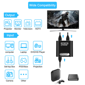 New Arrival HDM1 <strong>Splitter</strong> 4K 30HZ 1X2 DC5V Metal Shell 1In 2 Out HDM1 Video <strong>Splitter</strong> 4 Ports for TV PC Projector - Product Image 4