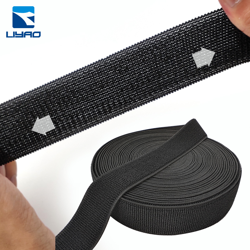 Bandes élastiques noires à boucle