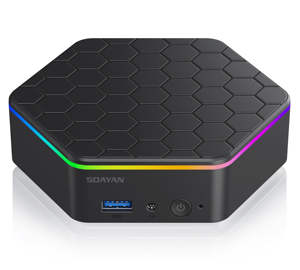 Mini ordenador portátil ultrafino con iluminación RGB, ordenador NUC, para venta al por mayor, Intel N150, ordenador, 2 unidades - Product Image 1