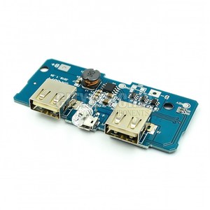 5V 2Aパワーバンク充電器モジュール充電回路基板ステップアップ電源モジュール2AデュアルUSB出力1A入力 - Product Image 4