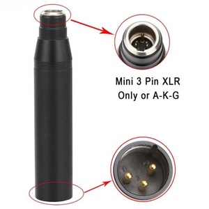 XLR-3电源适配器TA3F迷你3针电容麦克风XLR转换器至3针公XLR音频混合器幻像电源适配器 - Product Image 4