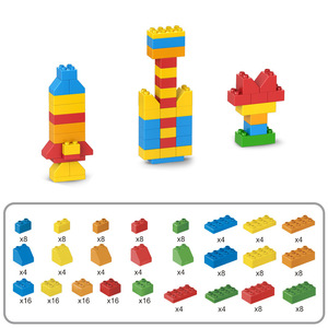 Juego de bloques de construcción grandes clásicos para niños pequeños compatibles con todas las marcas principales, juguetes STEM de ladrillos de construcción grandes - Product Image 4