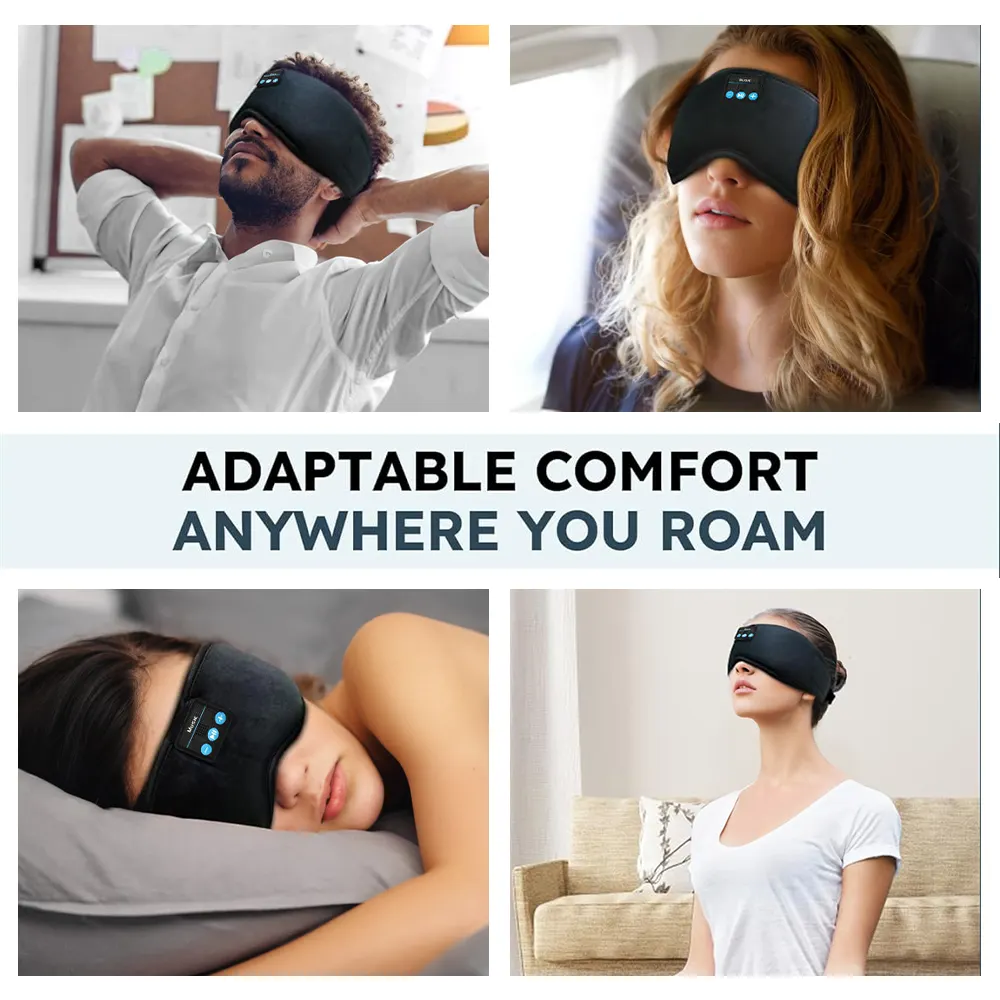 Superventas Smart Music Blue Tooth 5,0 Wireless Help Sleep 3D Sleeping Eye Mask Auriculares Altavoz Auriculares