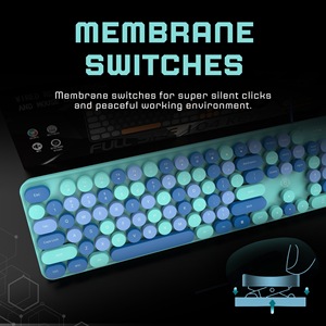 2025 LW Blue Wireless Keyboard and Mouse Set 2,4G Mouse Keyboard OEM Factory - Product Image 4