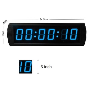 Factory Direct 7-Segment-LED-Anzeige 3 ''Elektronisches Timing-System Digitale Wanduhr Multifunktion aler Stoppuhr-Countdown-Timer