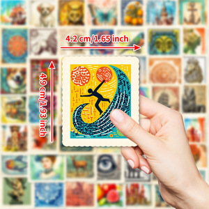 50pcs משובח נסיכה כלב בול החותמת מצרים העתיקה מדבקה
