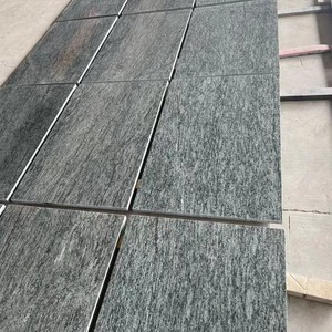 Olijfgroene granieten bestrating met antieke afwerking voor buitenmuren en vloeren - Product Image 2