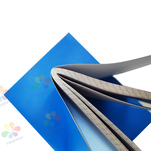 Kırtasiye ve okul verilen mavi kapak eyer dikiş egzersiz kitabı özelleştirilmiş tasarım kare çizgi yazma kitap - Product Image 4