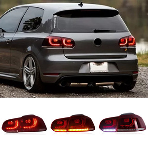 VW golf 6 mk6 R20 için LED kuyruk lambası meclisi 2008 2009 2010 2011 2012 2013 kuyruk işık sıralı dönüş sinyali - Product Image 2