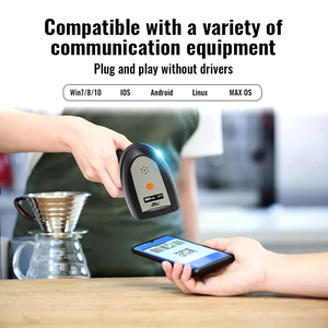 Escáner de código de barras Qr de mano, fabricante profesional de tecnología, Bluetooth