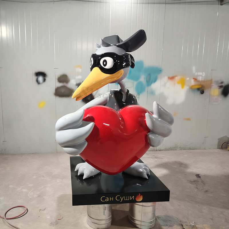 scultura di cartone animato